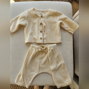 Petit Bateau Terry Cardigan and Pants Baby